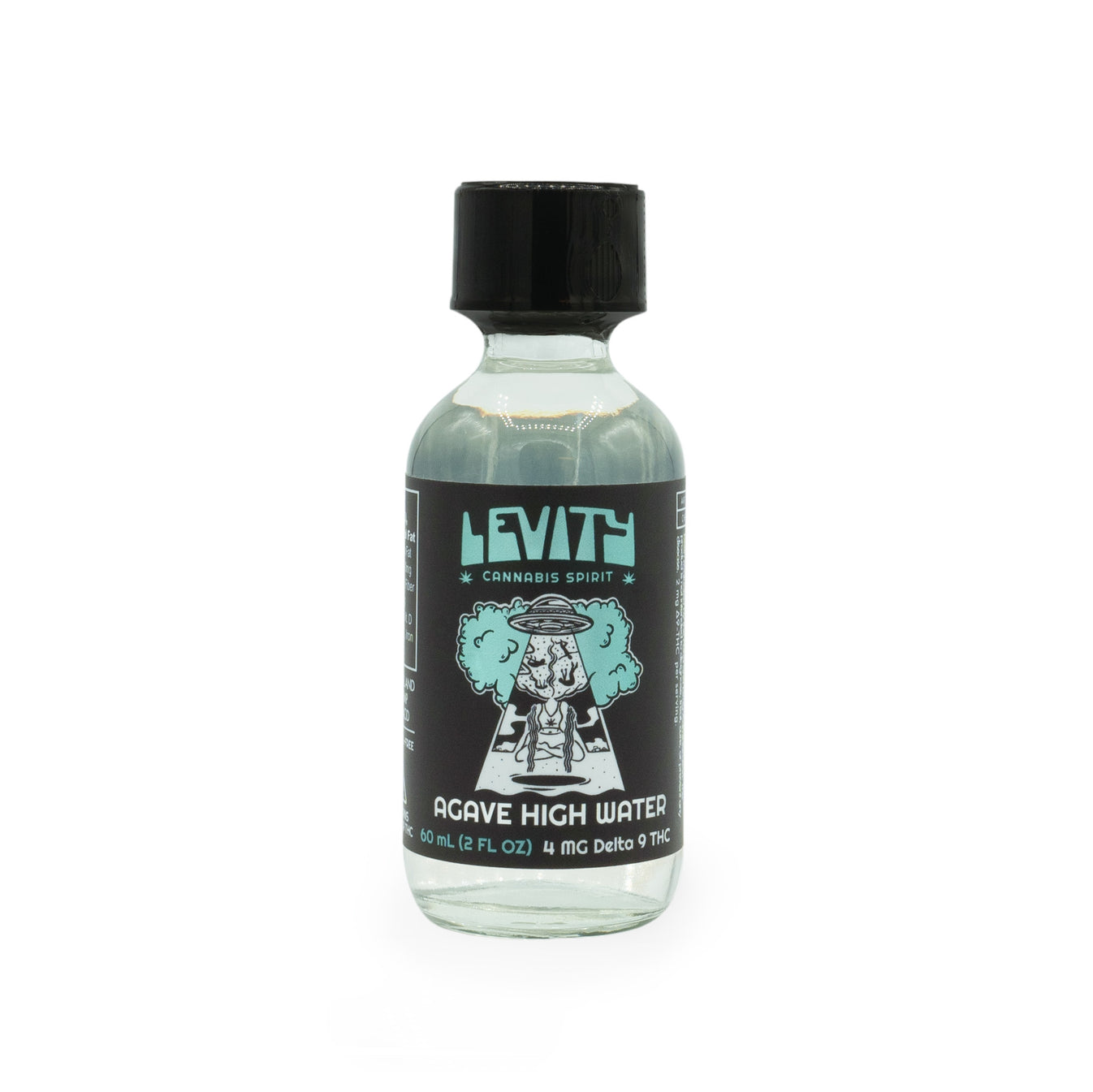 Agave HIgh Water Mini Bottle (60 mL) Levity Cannabis Spirit